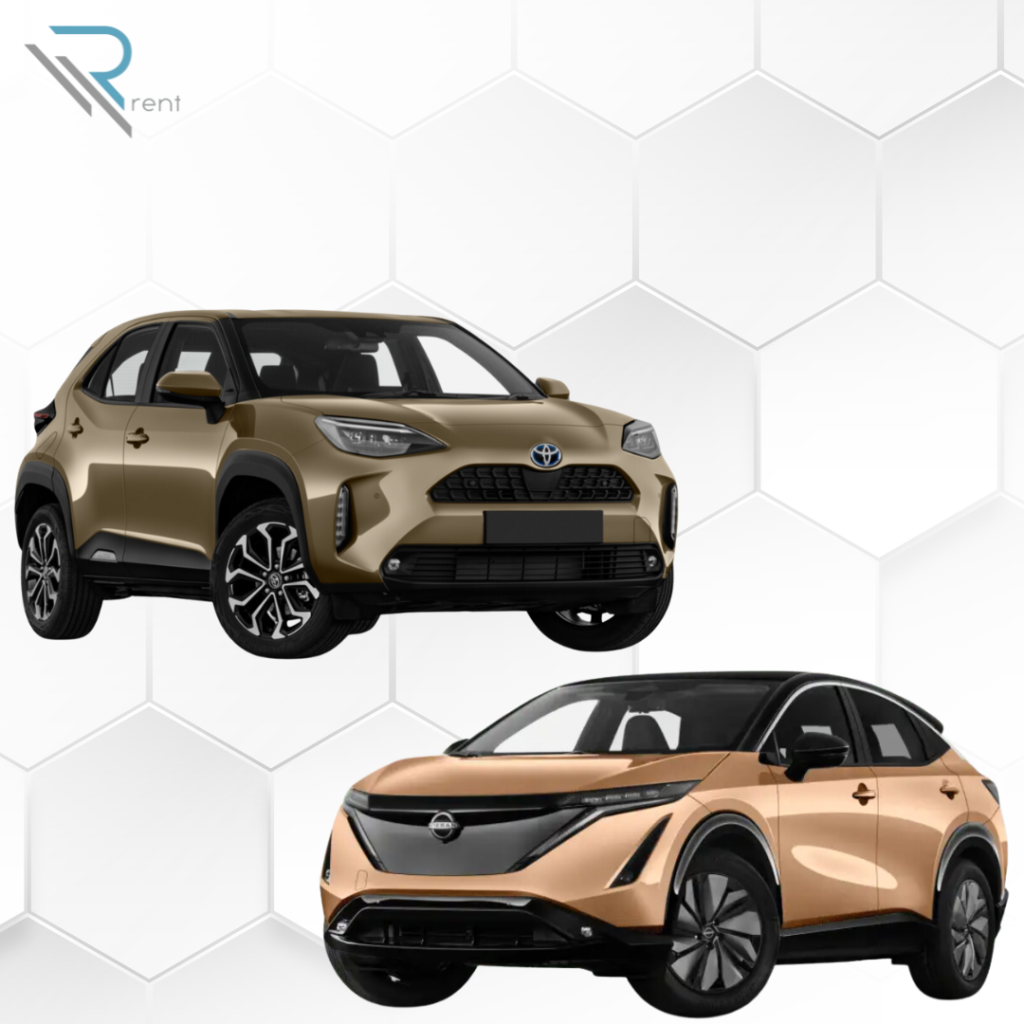 Auto elettriche: Confronto tra la Nissan Ariya e la Toyota Yaris Cross